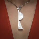 Necklace "ROX Deco" motherpearl & 950 silver - Image 2