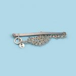 Double Bracelet with Vegan Leather and Chain - Image 3