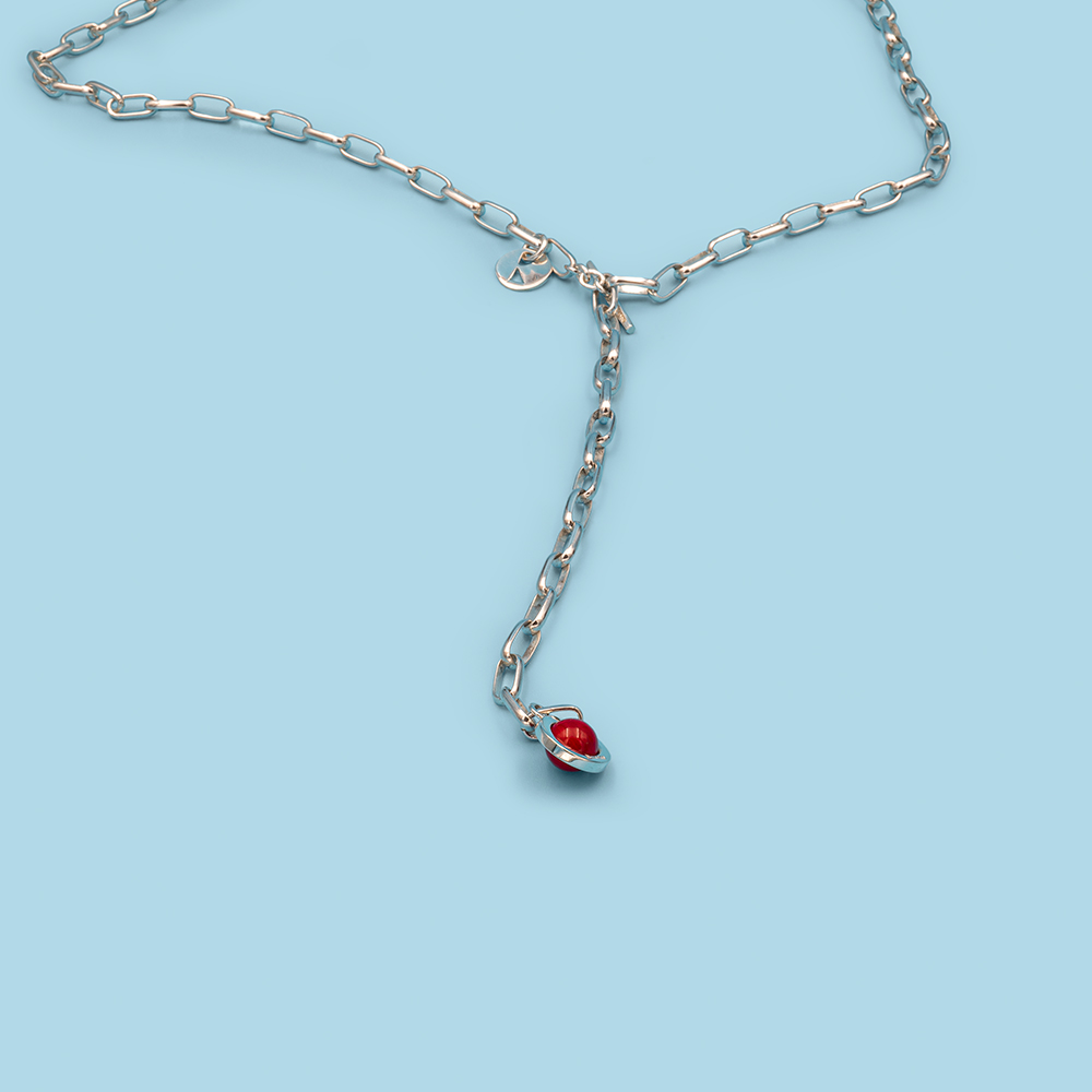 950-silver-necklace-plus-chain-circle-with-stone