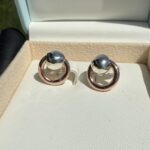 Hermes Aldaba Inspiration Earrings
Silver 950 & Copper - Image 3