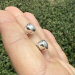 Cultured Pearl Earrings – 8 mm Cabochon - Image 3