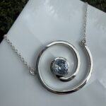 Custum Spiral Necklace, Aquamarine from India .