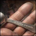 Newborn Personalized Silver Spoon - Image 2