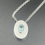 Energy Balance Necklace – Silver 950 & Natural Quartz - Image 3