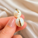 10K Gold Pearl Earrings
